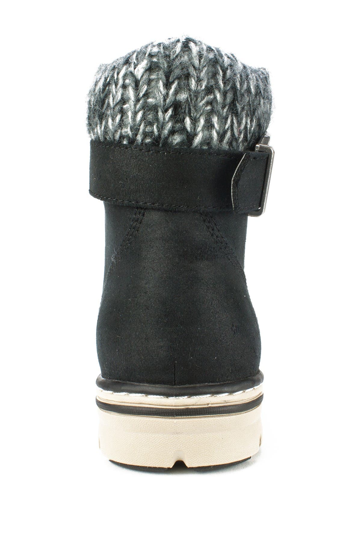 CLIFFS BY WHITE MOUNTAIN Kelsie Lace-Up Boot, Alternate, color, Black/Fabric