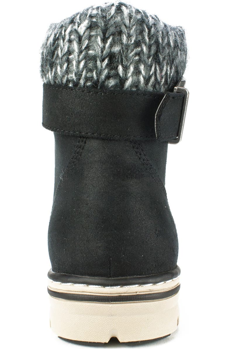 CLIFFS BY WHITE MOUNTAIN Kelsie Lace-Up Boot, Alternate, color, Black/Fabric