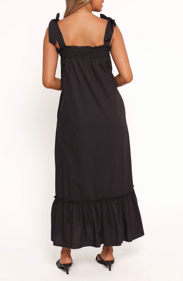 Petal & Pup Irina Stripe Maxi Dress, Alternate, color, Black