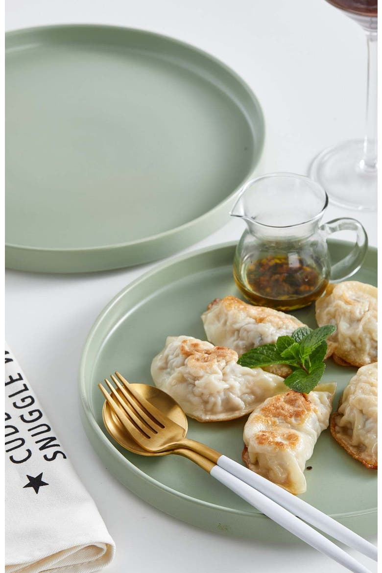 Stella Porcelain 6-Piece Dinner Plate Set, Alternate, color, Terracotta