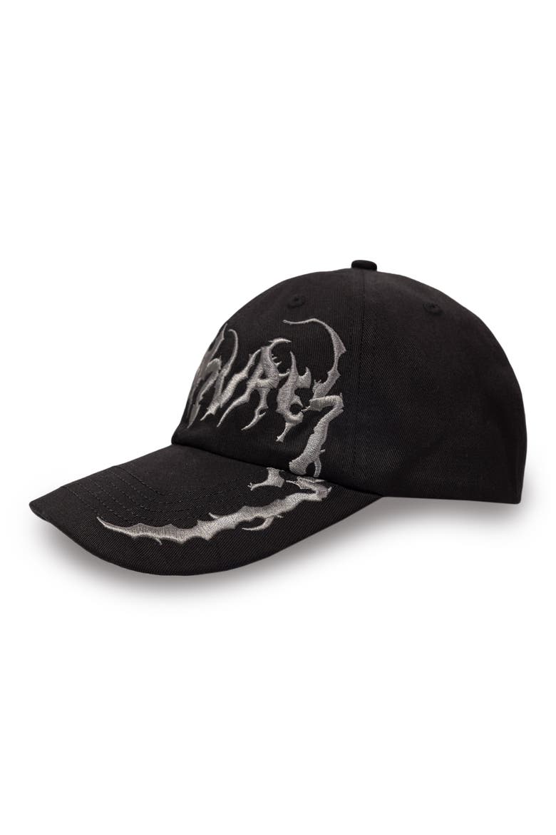 Claws Embroidered Adjustable Baseball Cap, Alternate, color, BLACK