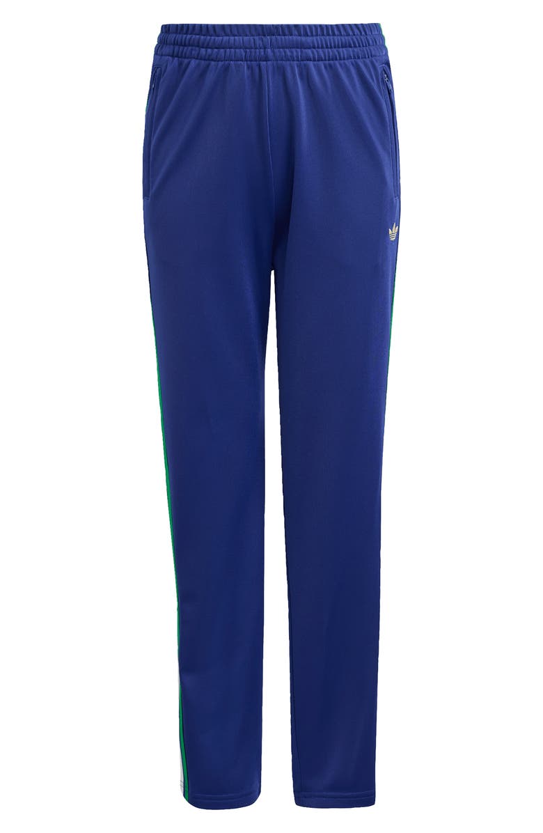 adidas Originals Kids' Firebird Recycled Polyester Track Pants, Main, color, Victory Blue/ Light Gold
