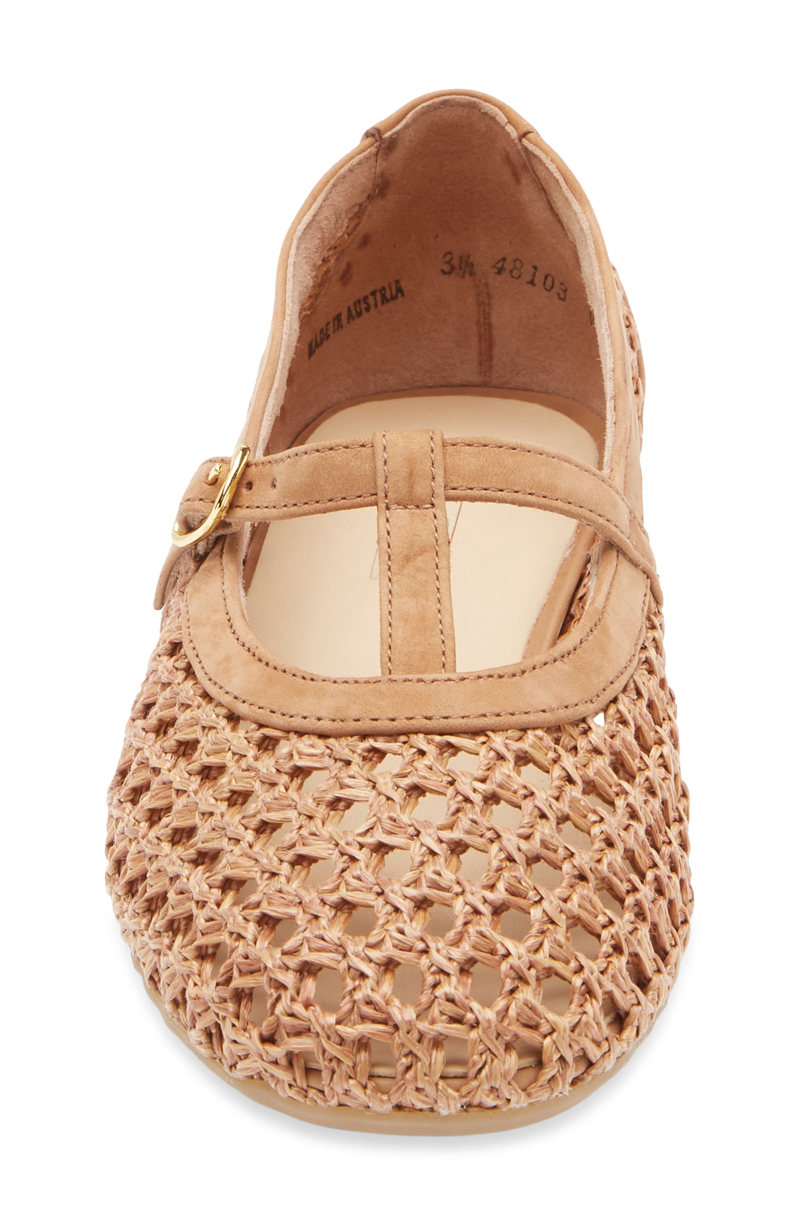Anabele Mary Jane Flat, Alternate, color, DIVA ROYAL SISAL NUBUCK