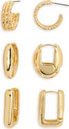 Tasha 3-Piece Mini Hoop Earrings Set