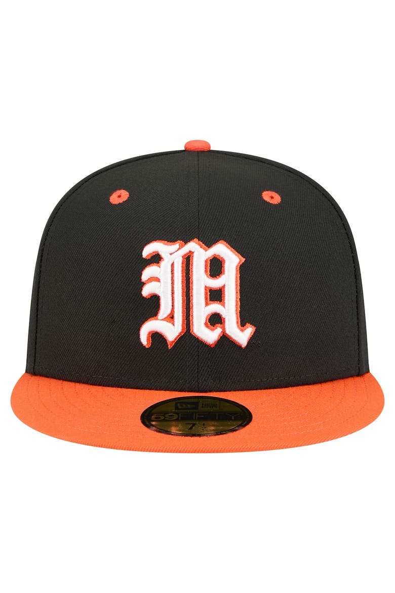 Men's New Era Black/Orange Miami Hurricanes On-Field Baseball Fitted Hat, Alternate, color, Black