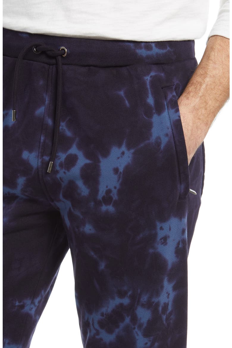 Tie Dye Men's Sweatpants, Alternate, color, NAVY MULTI