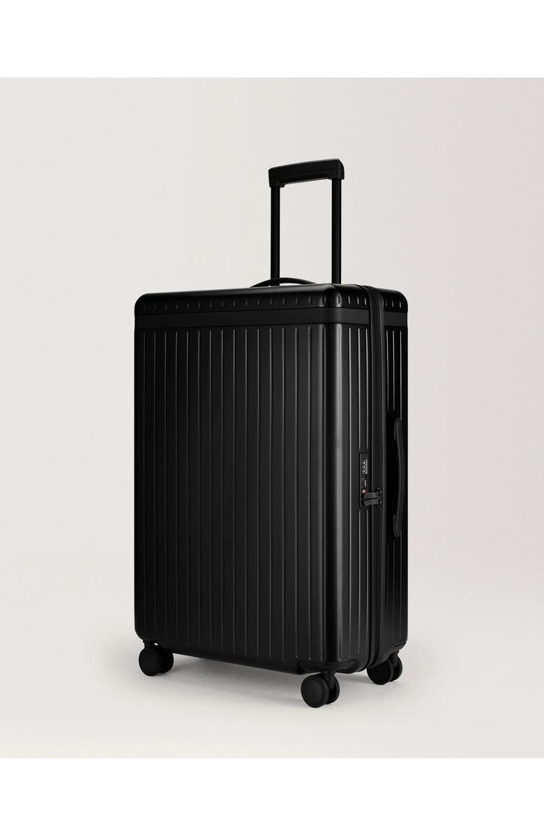 Carl Friedrik The Large Check-in Zipped Suitcase, Alternate, color, Black / Black