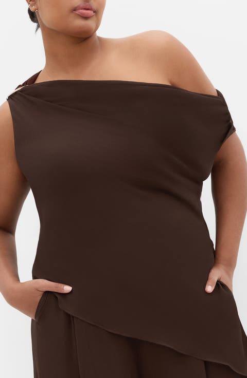 Skyla Asymmetric One-Shoulder Top