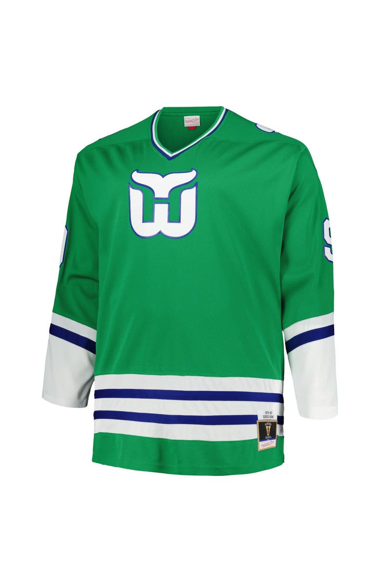 Mitchell & Ness Men's Mitchell & Ness Gordie Howe Green Hartford Whalers Big & Tall Vintage Hockey Blue Line Player Jersey, Alternate, color,