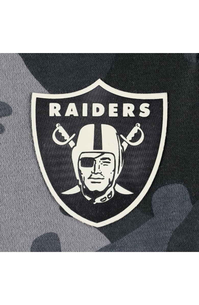 THE WILD COLLECTIVE Unisex The Wild Collective Black Las Vegas Raiders Camo Jogger Pants, Alternate, color, Black