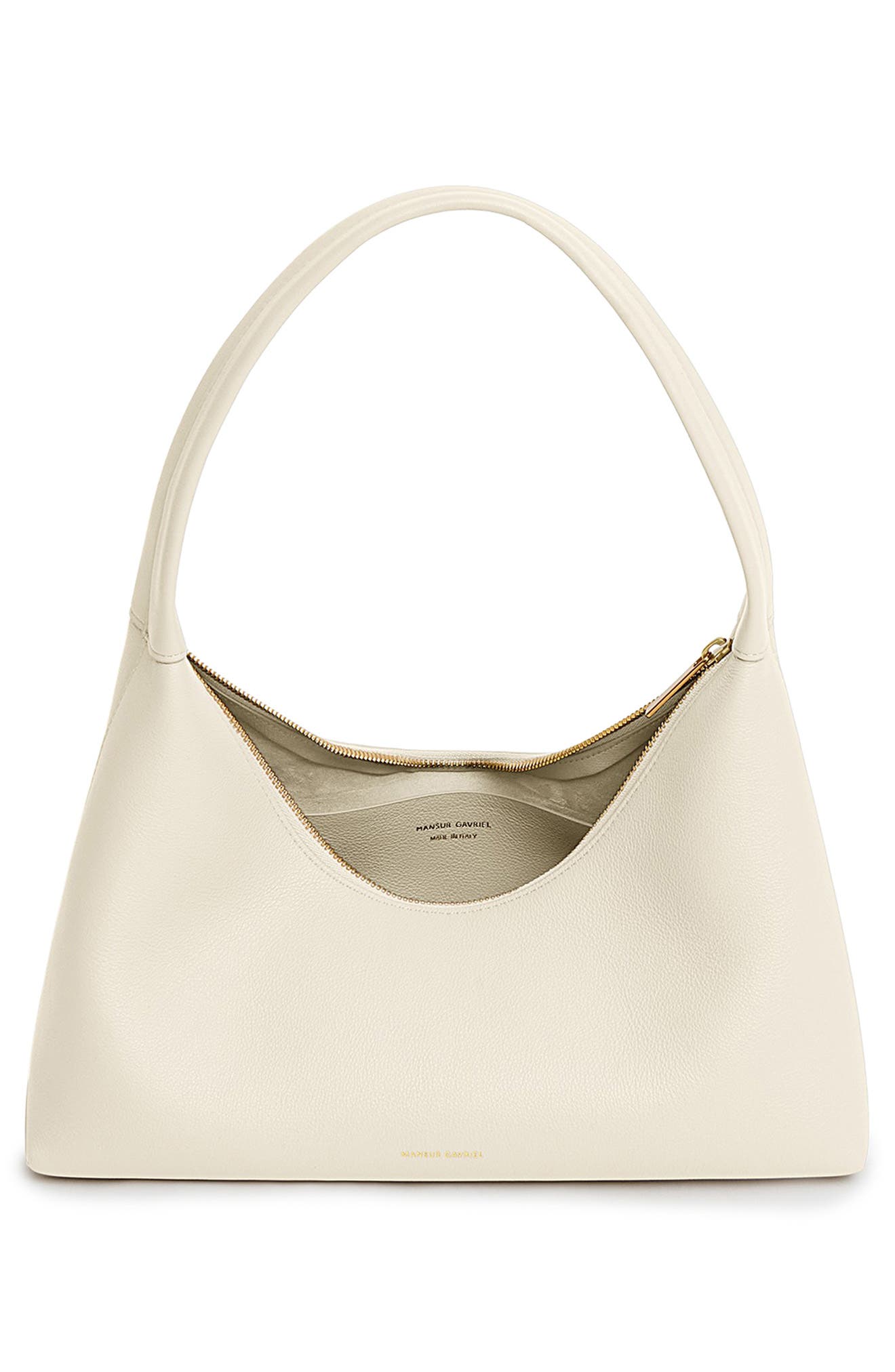 Mansur Gavriel Candy Baguette Leather Shoulder Bag, Alternate, color, Jasmine