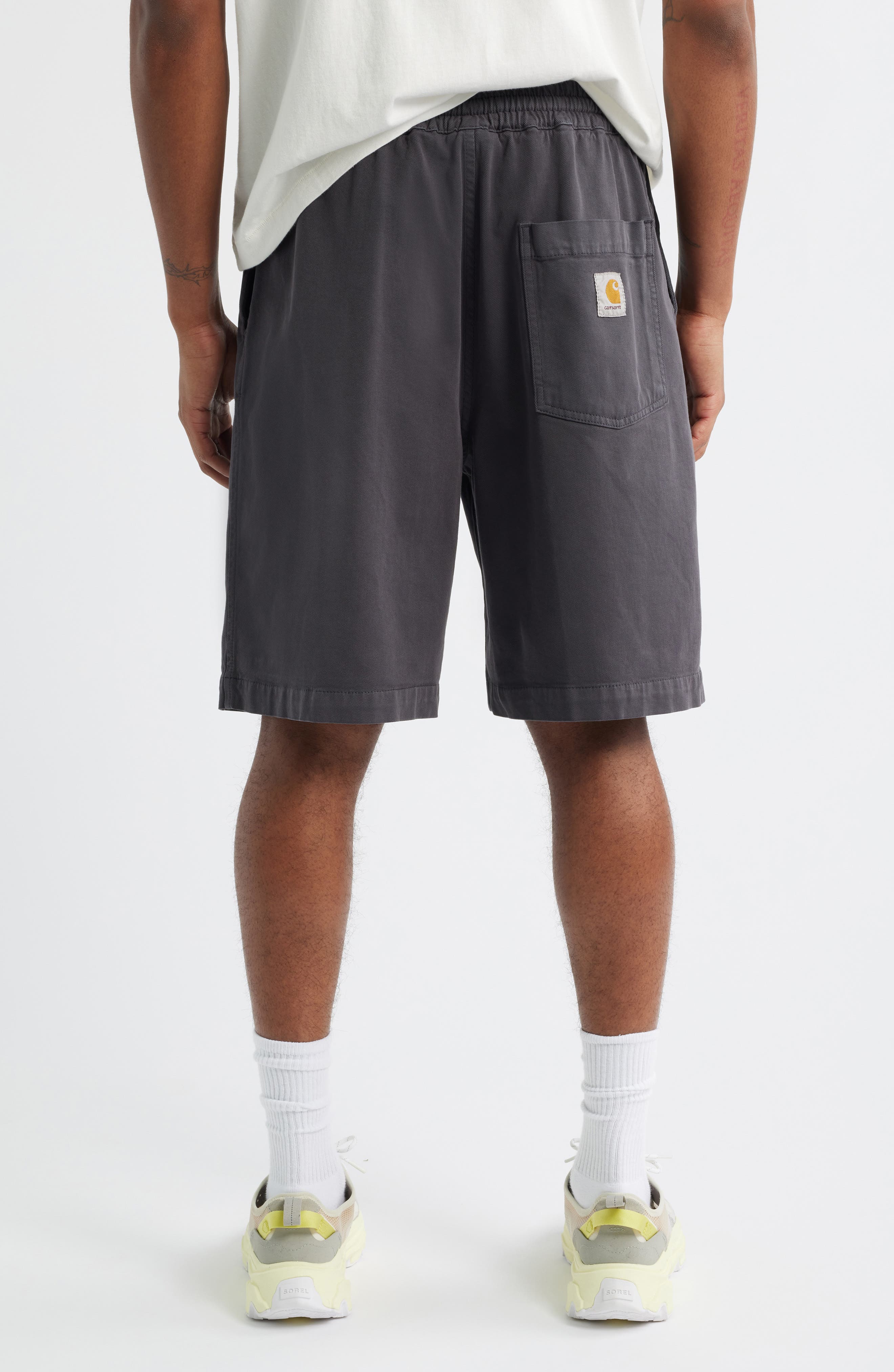 Floyde Lyocell & Cotton Twill Drawstring Shorts - image 2