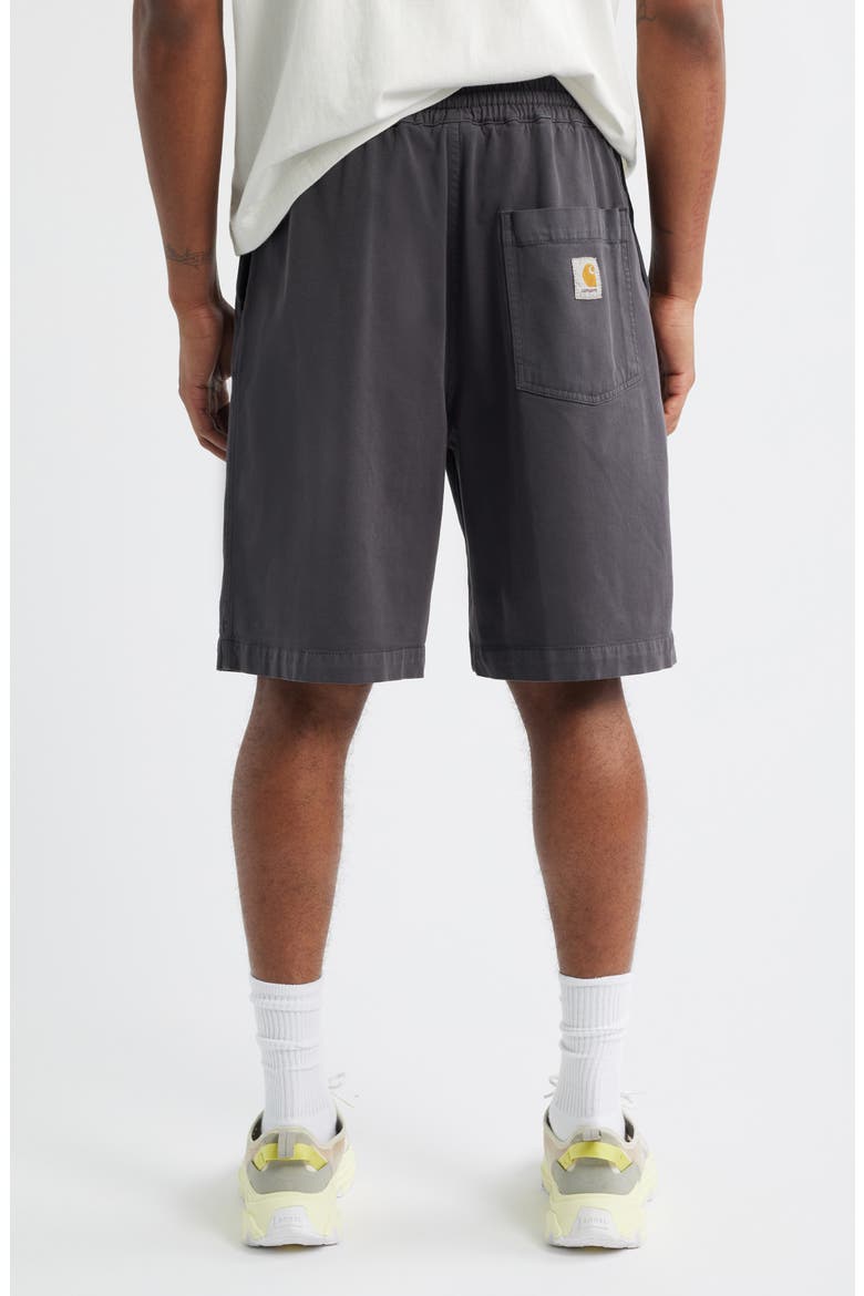 Floyde Lyocell & Cotton Twill Drawstring Shorts, Alternate, color, GRAPHITE (GARMENT DYED)