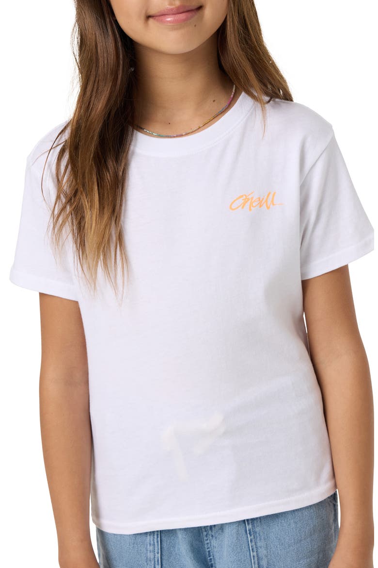 Kids' Surf Angie Cotton Graphic T-Shirt, Alternate, color, WHITE