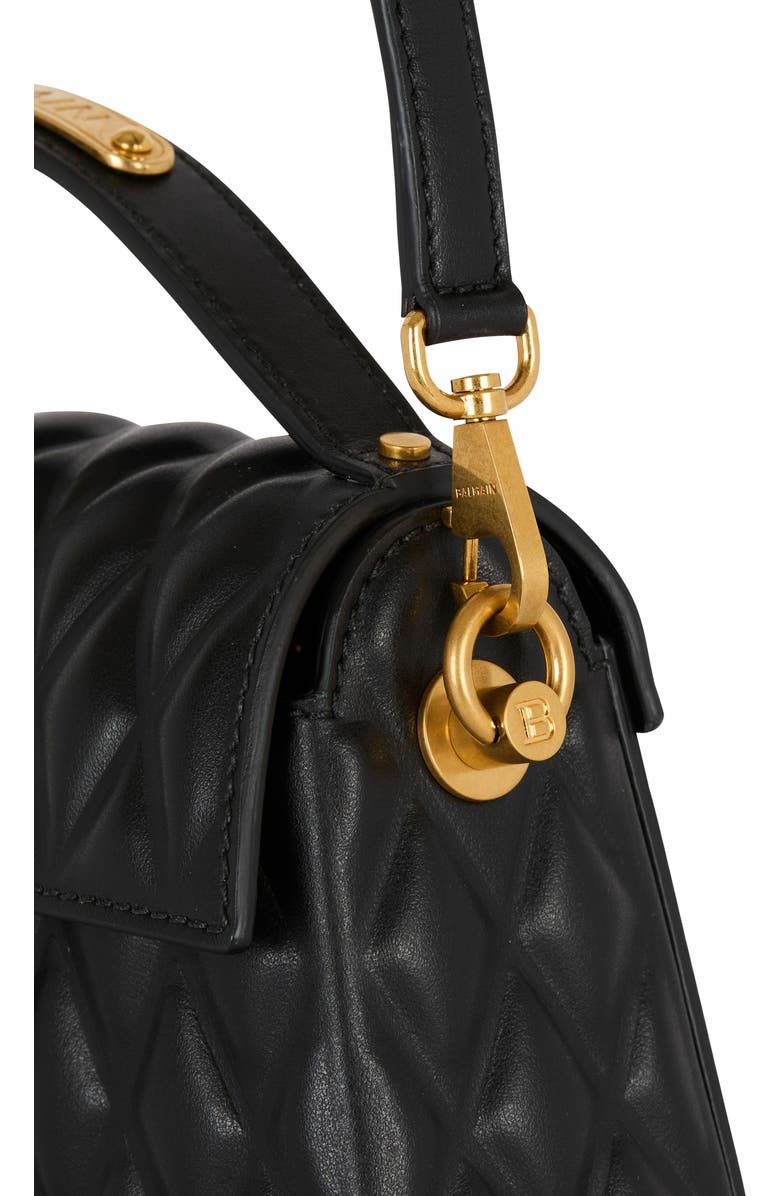 Balmain B-Buzz Dynasty Bag In Quilted Calfskin, Alternate, color,