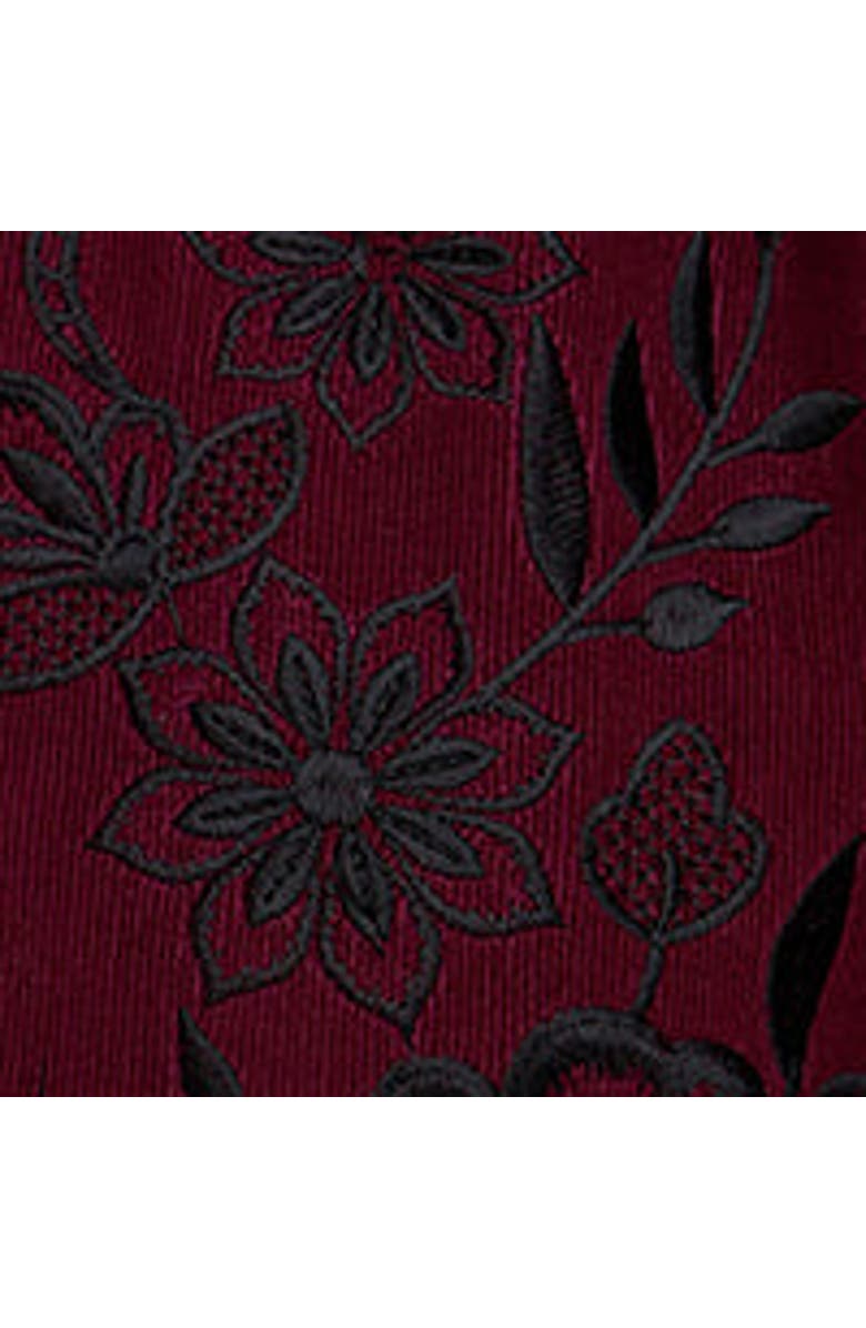 Raffya Puglia Corduroy Midi Dress, Alternate, color, Burgundy