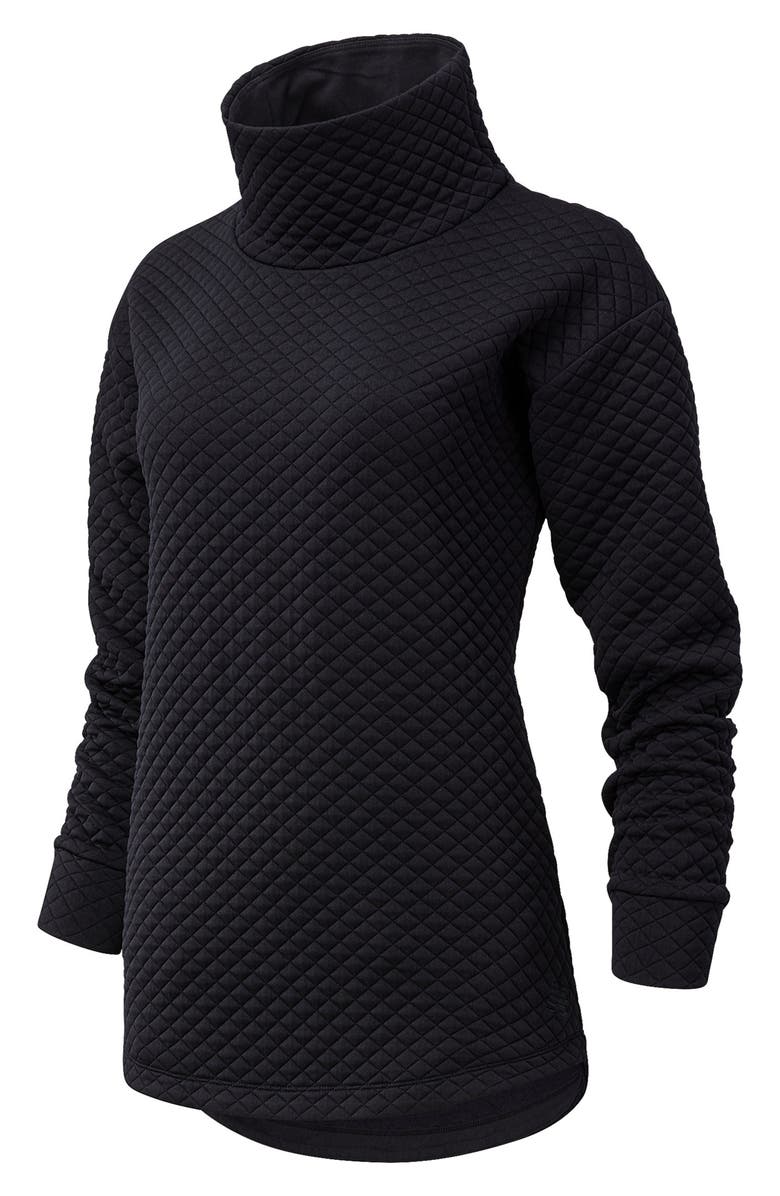 New Balance NB Heat Loft Quilted Tunic Top, Main, color, 
