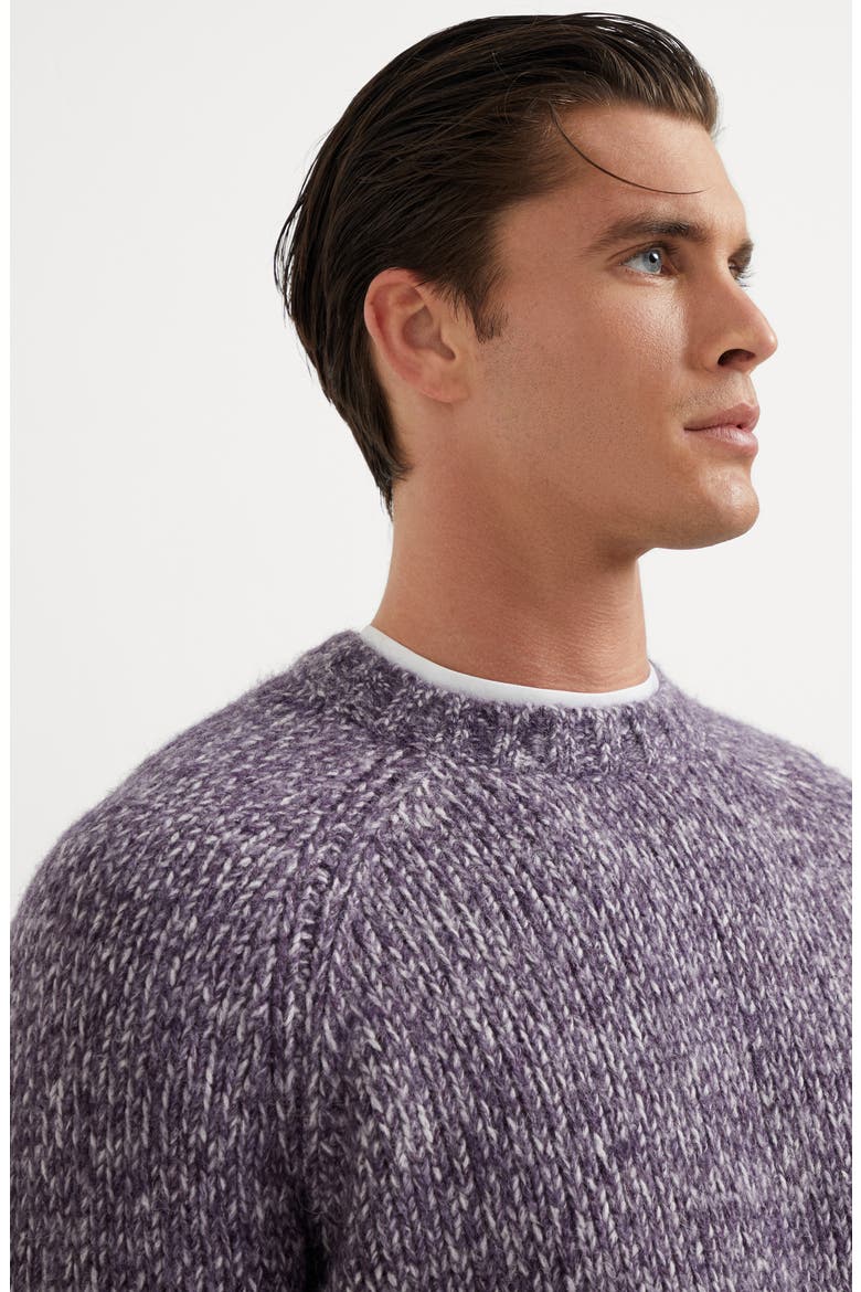 Chiné sweater, Alternate, color, Purple