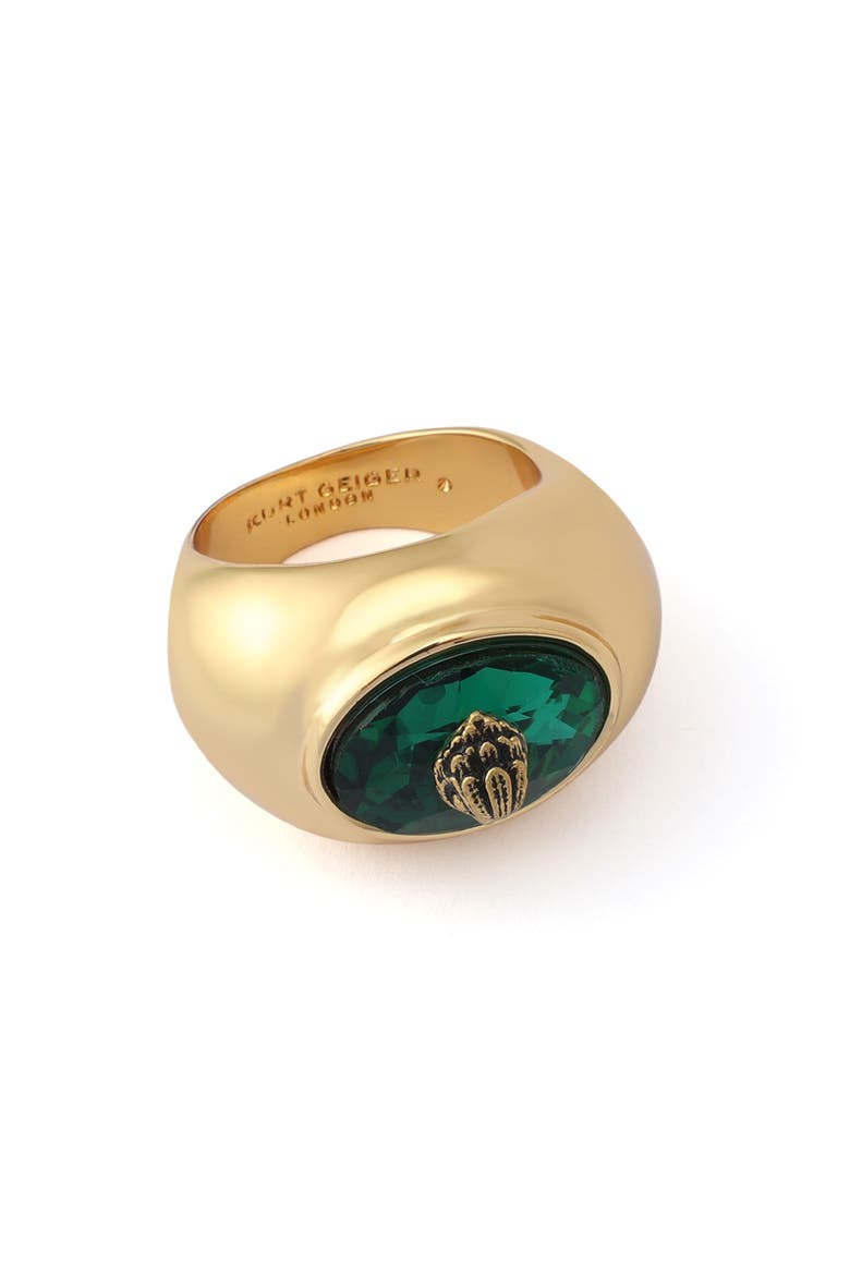 Bezel Stone Cocktail Ring, Alternate, color, GREEN
