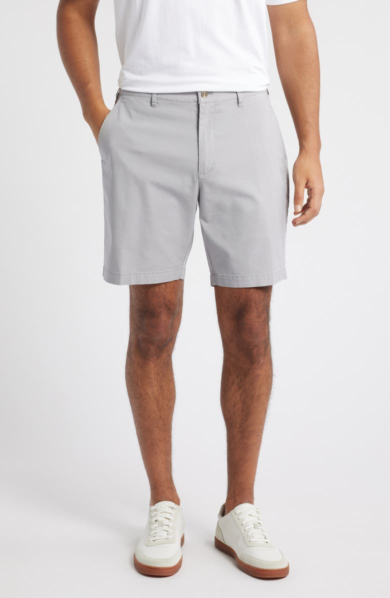 Peter Millar Crown Comfort Cotton & Modal Blend Shorts, Main, color, Mountain Grey
