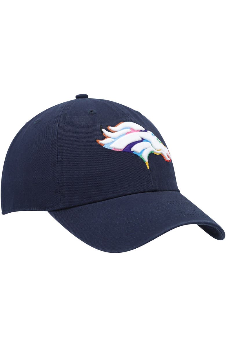 '47 Men's '47 Navy Denver Broncos Pride Clean Up Adjustable Hat, Alternate, color, 