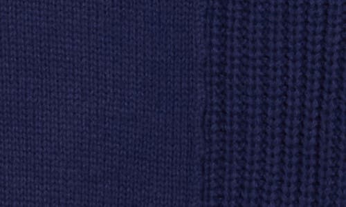 Lucky Brand Textured V-neck Sweater In Blue