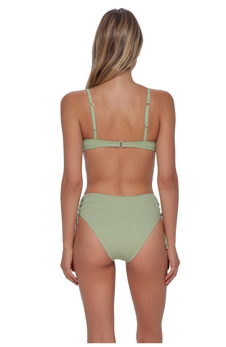 Swim Systems Sylvia Bralette Bikini Swimsuit Top, Alternate, color, Aloe Lurex