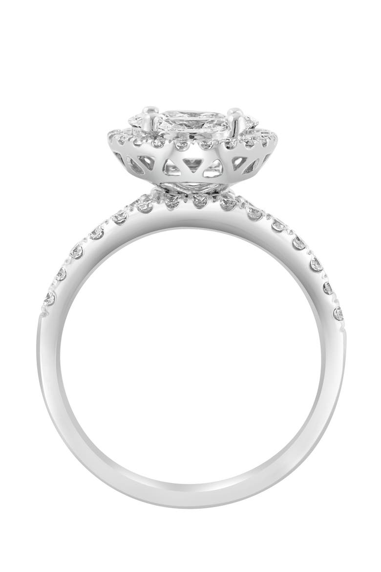 14K White Gold  Diamond Statement Ring, Alternate, color, Hematite and FW Blush Pearl