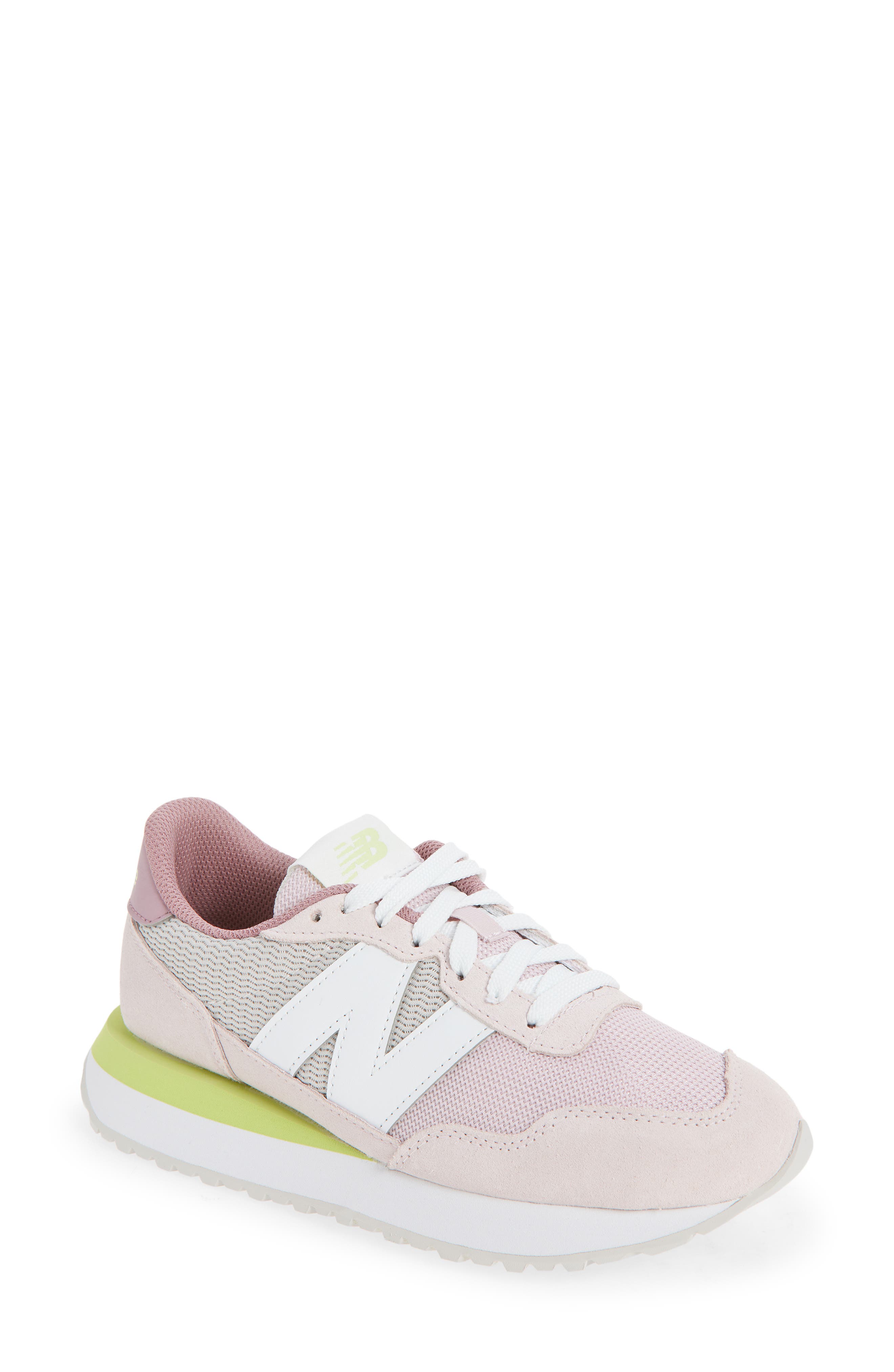 New Balance 237 Sneaker, Main, color, Stone Pink/ New Balance White