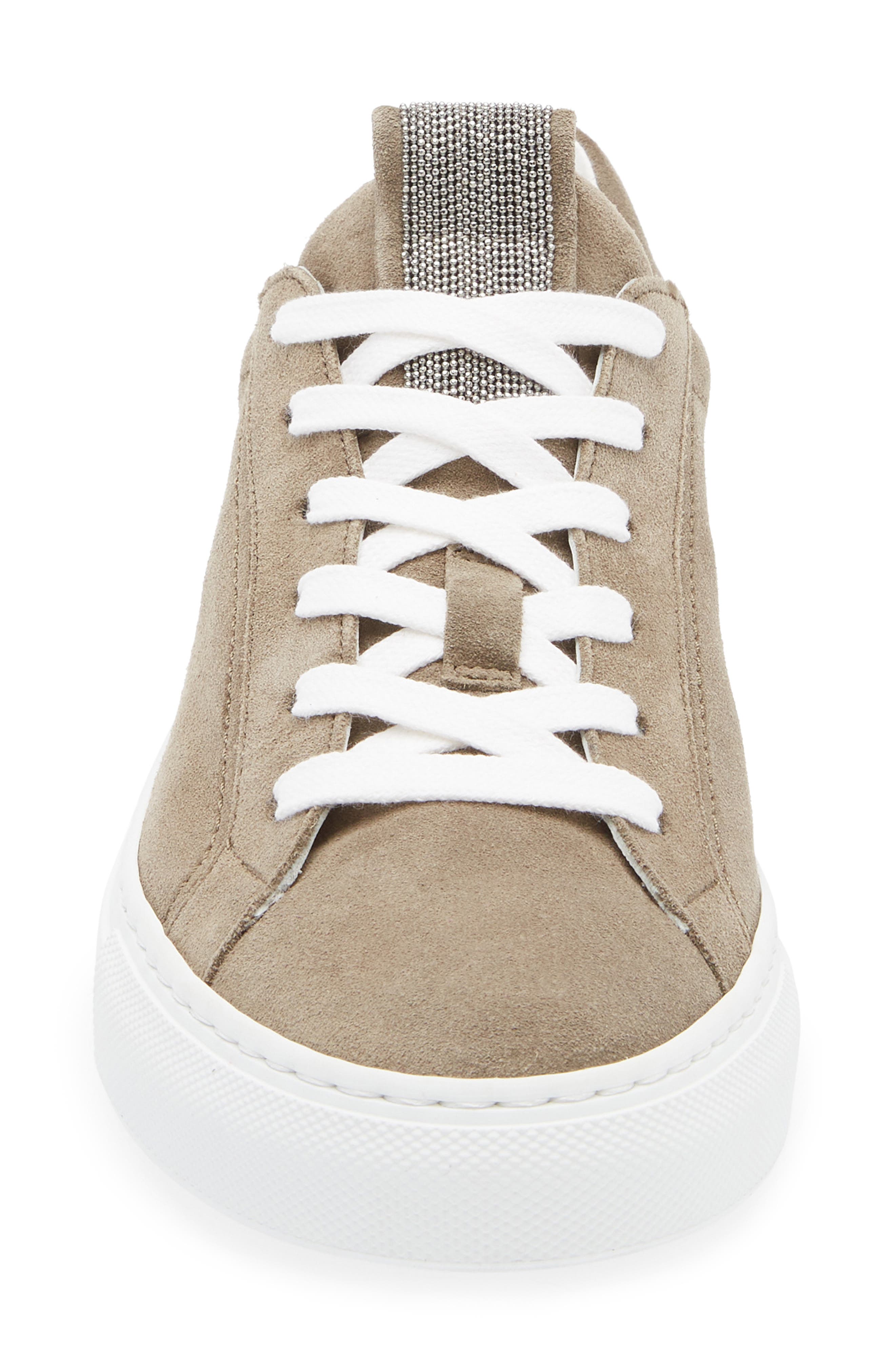 Brunello Cucinelli Monili Low Top Sneaker, Alternate, color, Brown