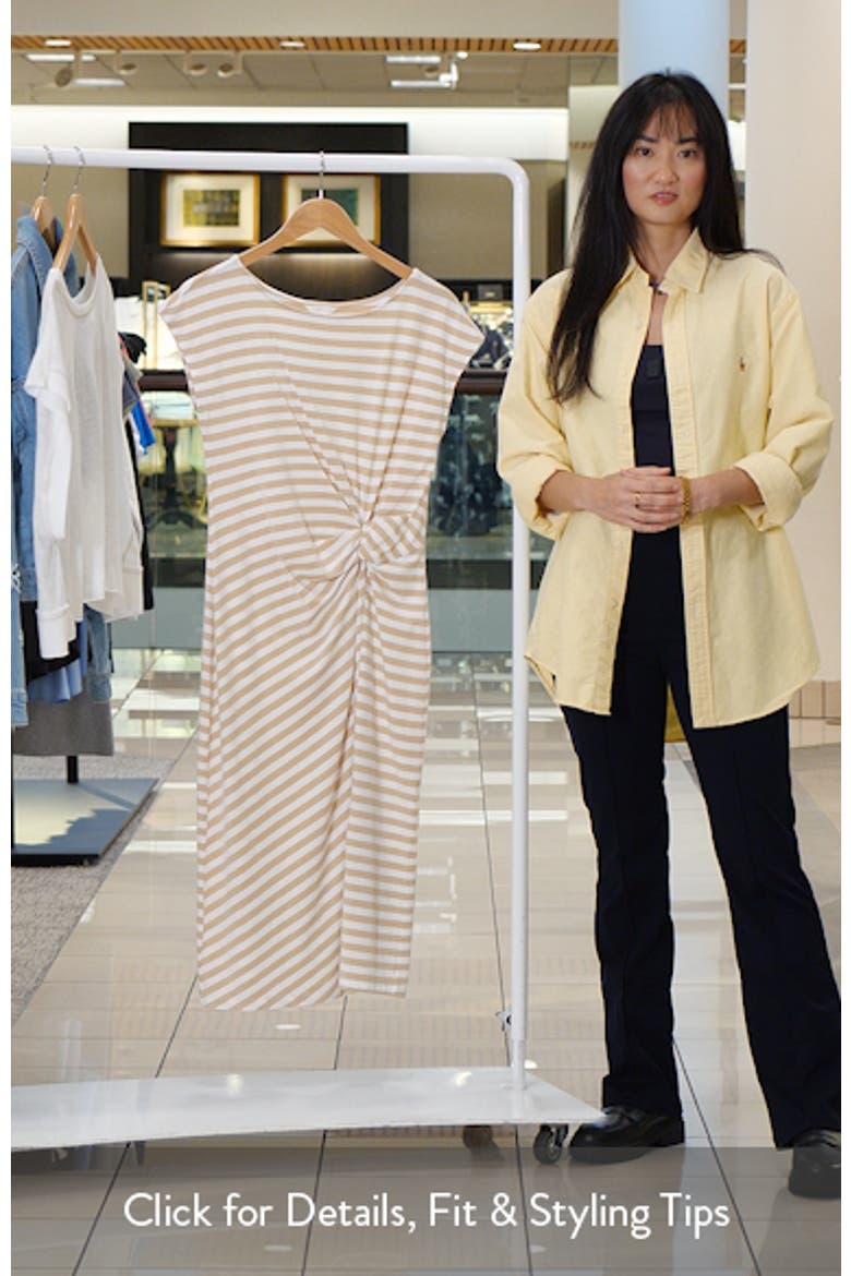 Twist Cotton Blend Knit Midi Dress video