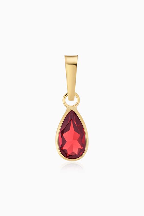 14K Yellow Gold Vivid Pear Pendant Charm