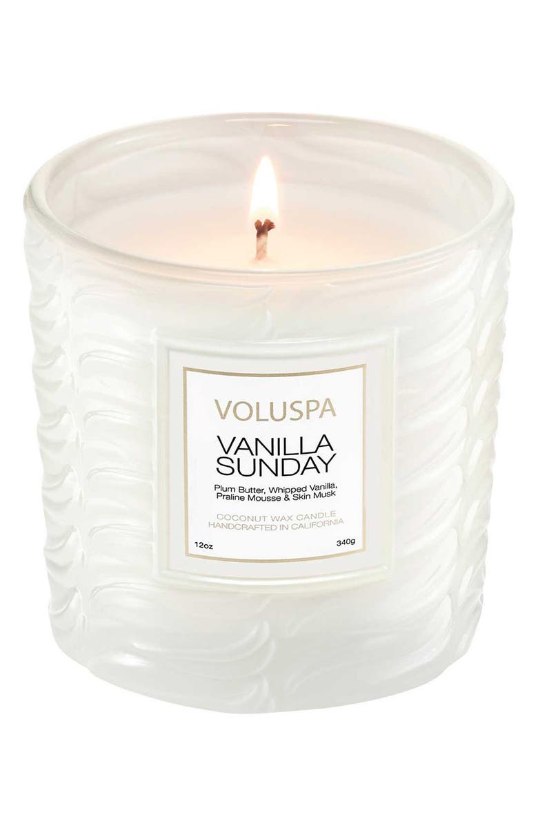 Voluspa Vanilla Sunday Classic Candle, Alternate, color,