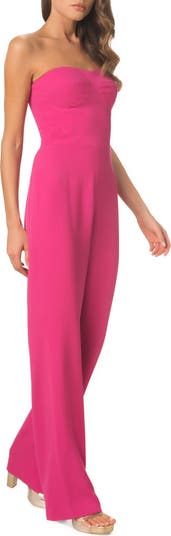 Preston Stretch Crepe Strapless Jumpsuit