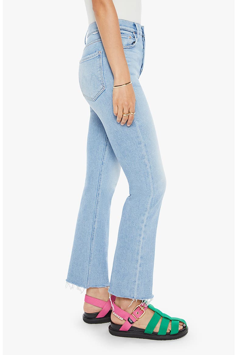 The Tripper High Waist Ankle Fray Flare Jeans, Alternate, color, LOOK MA NO HANDS
