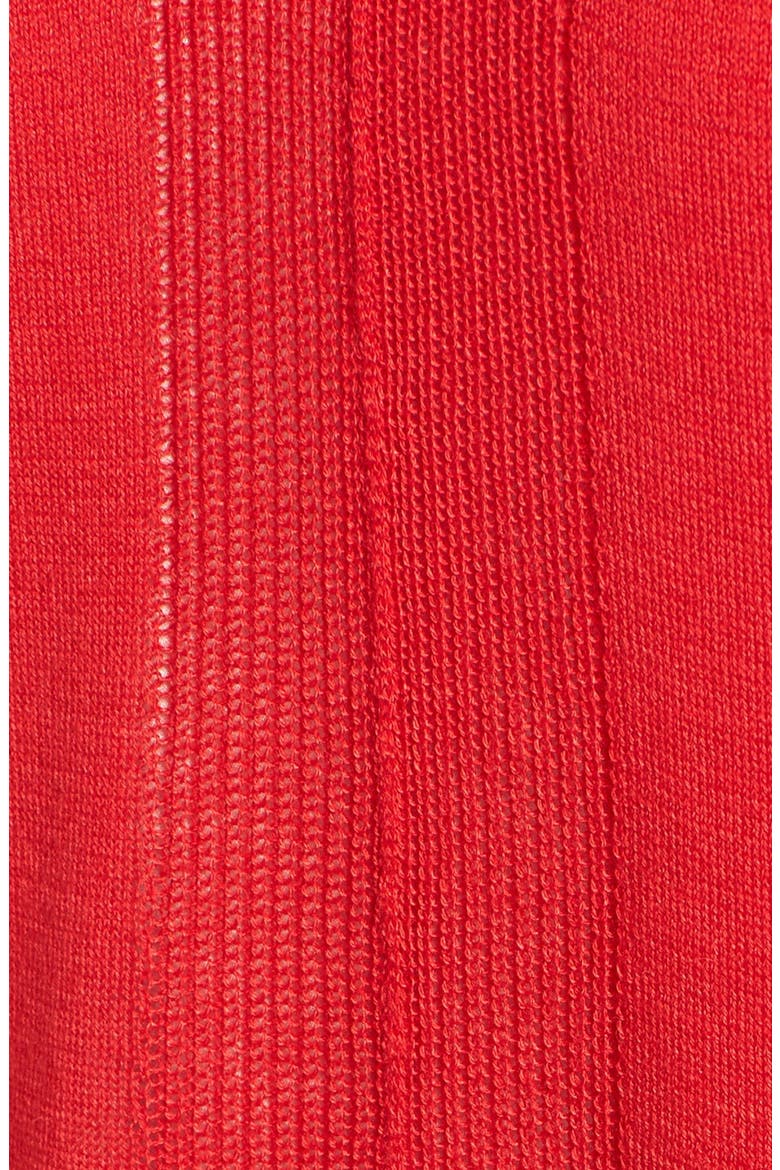 Oversize V-Neck Sweater, Alternate, color, RED PEPPER