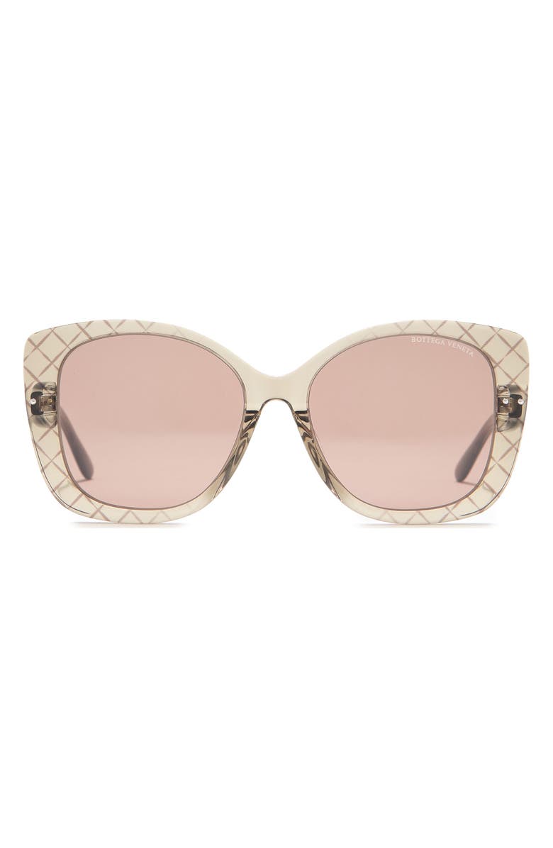 Bottega Veneta 57mm Square Sunglasses, Main, color,