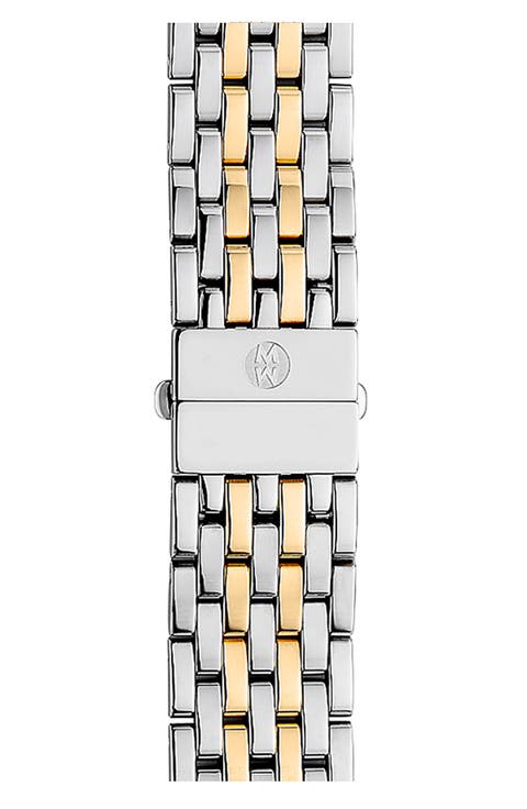 Deco 18mm Two-Tone Bracelet Watchband