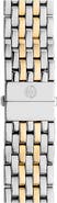 MICHELE Deco 18mm Two-Tone Bracelet Watchband
