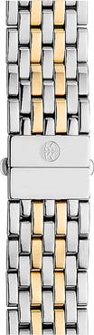 MICHELE Deco 18mm Two-Tone Bracelet Watchband