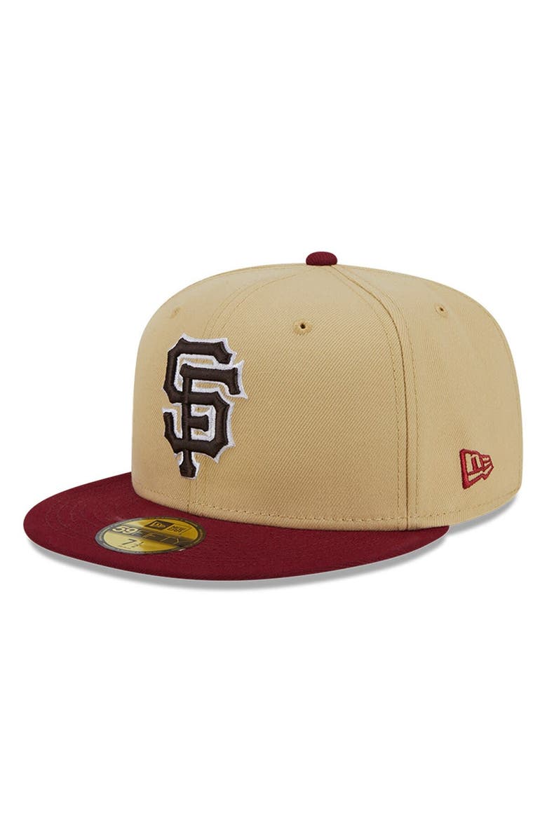 New Era Men's New Era Vegas Gold/Cardinal San Francisco Giants 59FIFTY Fitted Hat, Alternate, color, 