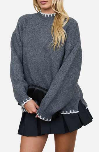 Scalloped Trim Sweater