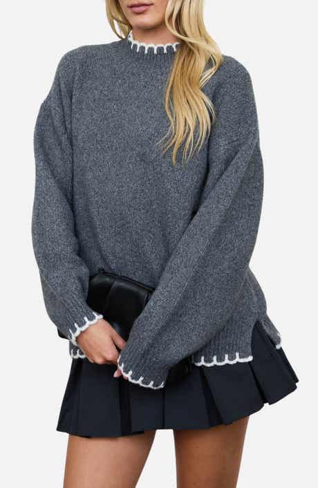 Scalloped Trim Sweater