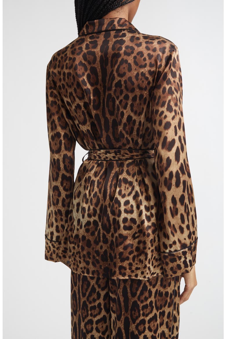 Leopard Print Satin Blouse, Alternate, color, HY13M LEO NEW