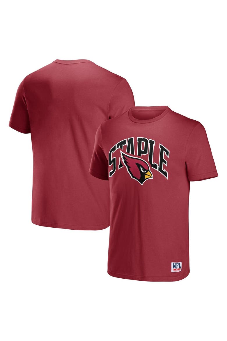 Men's NFL x Staple Cardinal Arizona Cardinals Logo Lockup T-Shirt, Main, color, Cardinal