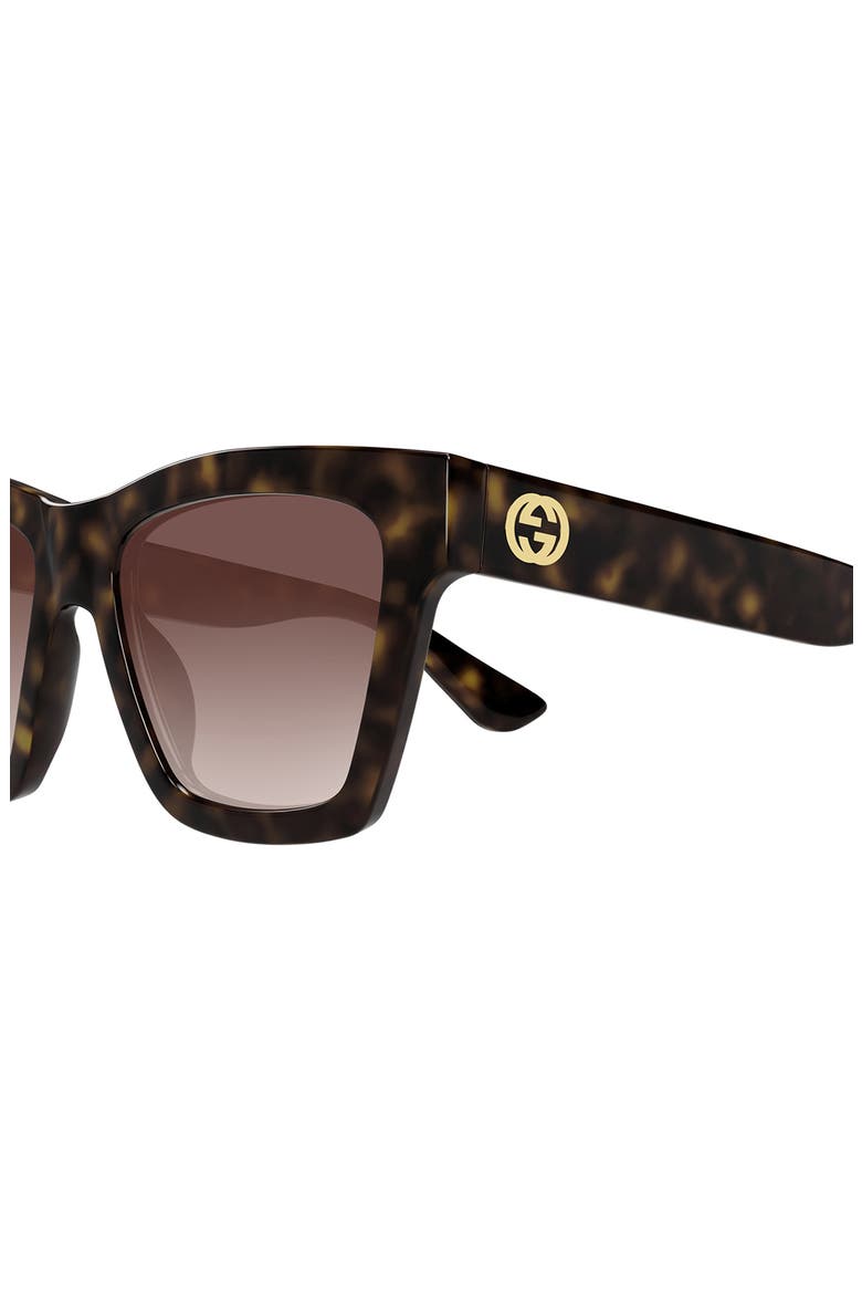 54mm Gradient Cat Eye Sunglasses, Alternate, color, HAVANA