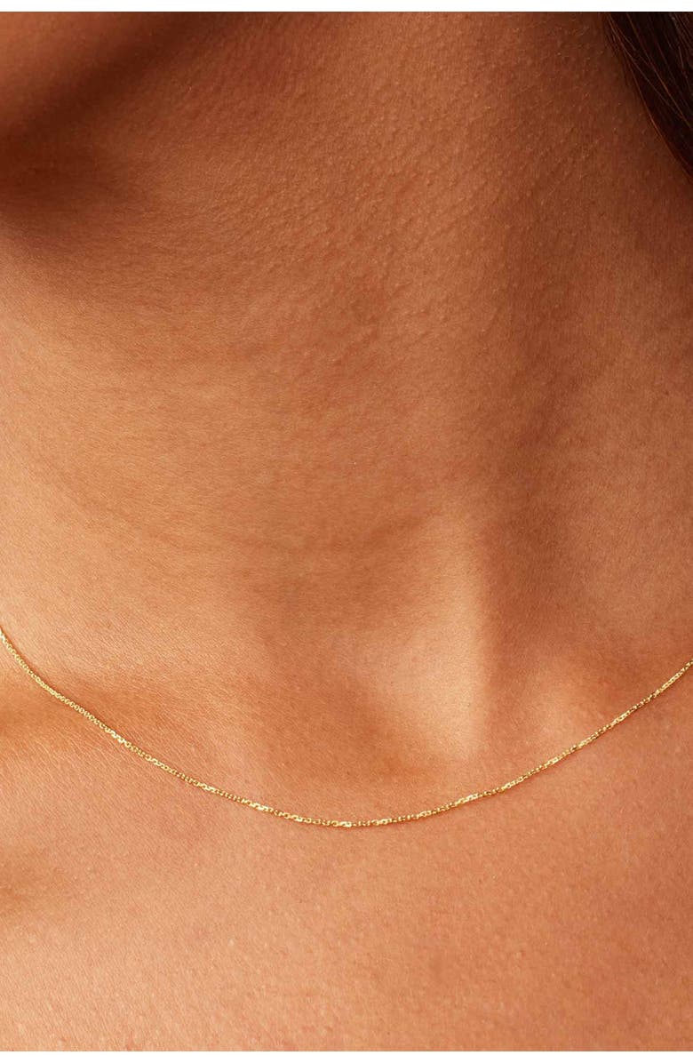 Oradina 14K Gold Catamaran Cable Chain, Alternate, color, Yellow Gold