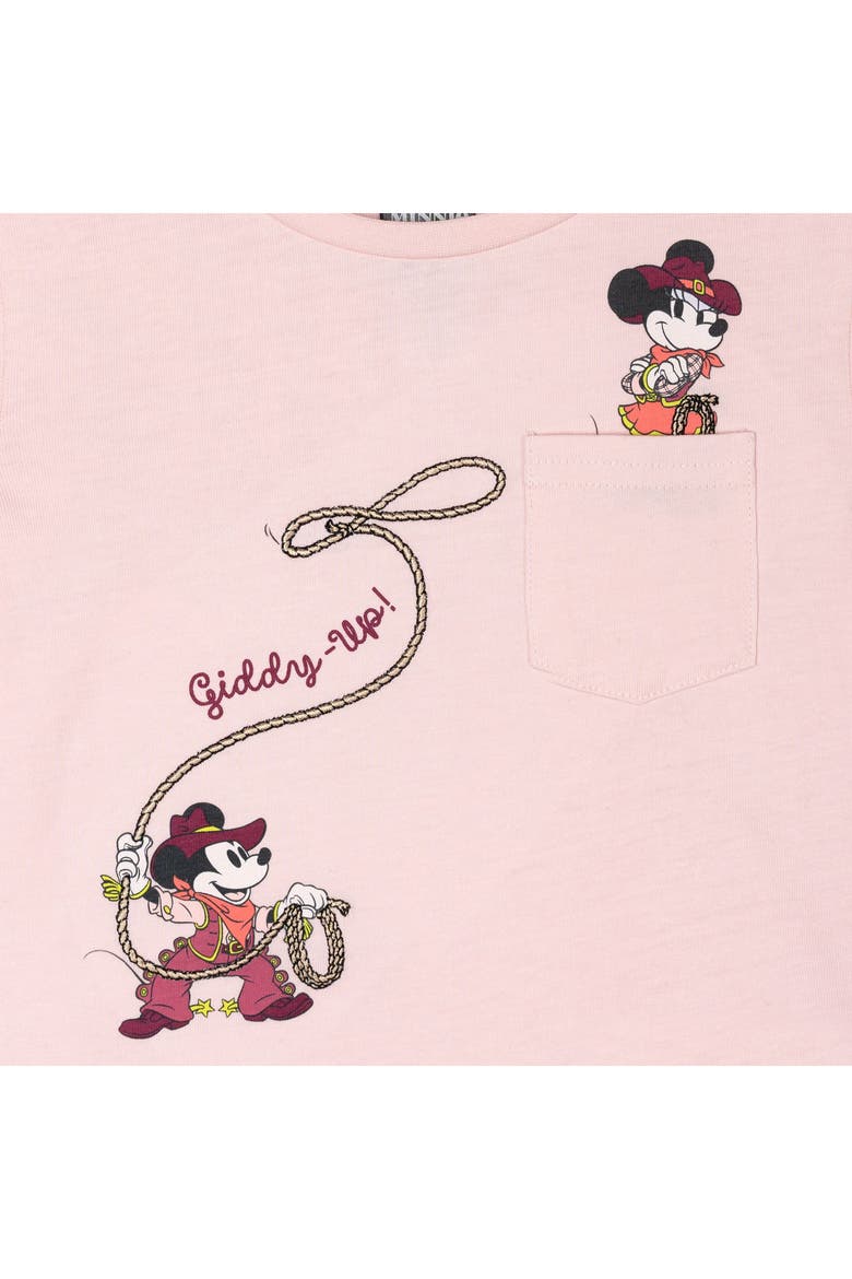 Mickey Mouse & Friends 2-Piece Tee and Shorts Set, Alternate, color, Pink Mickey Minnie
