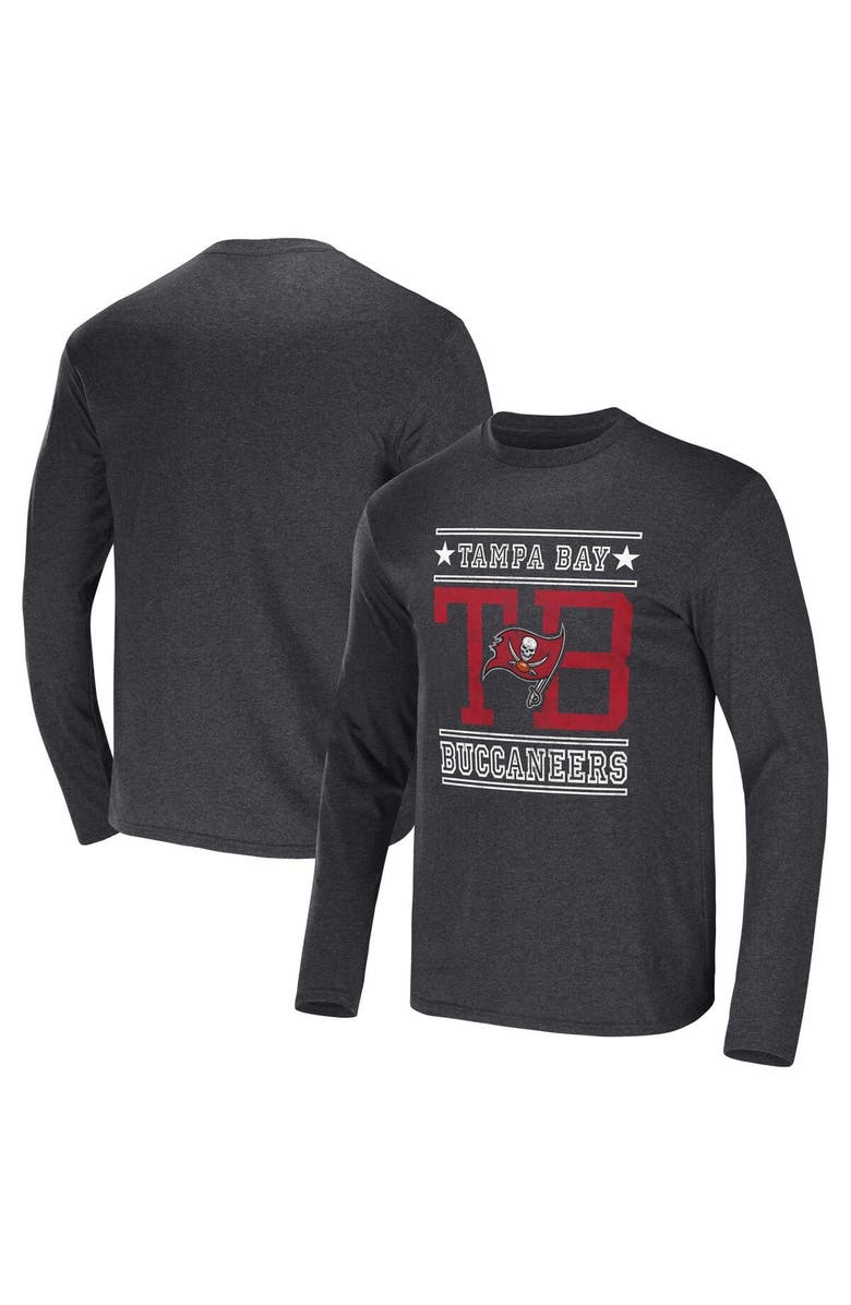 NFL X DARIUS RUCKER Men's NFL x Darius Rucker Collection by Fanatics Heathered Charcoal Tampa Bay Buccaneers Long Sleeve T-Shirt, Main, color, Heather Charcoal