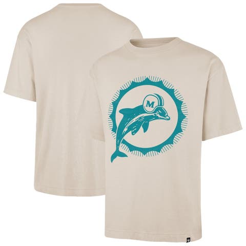 Men's '47 Tan Miami Dolphins Bouldering Imprint Ravine Foundation Throwback T-Shirt